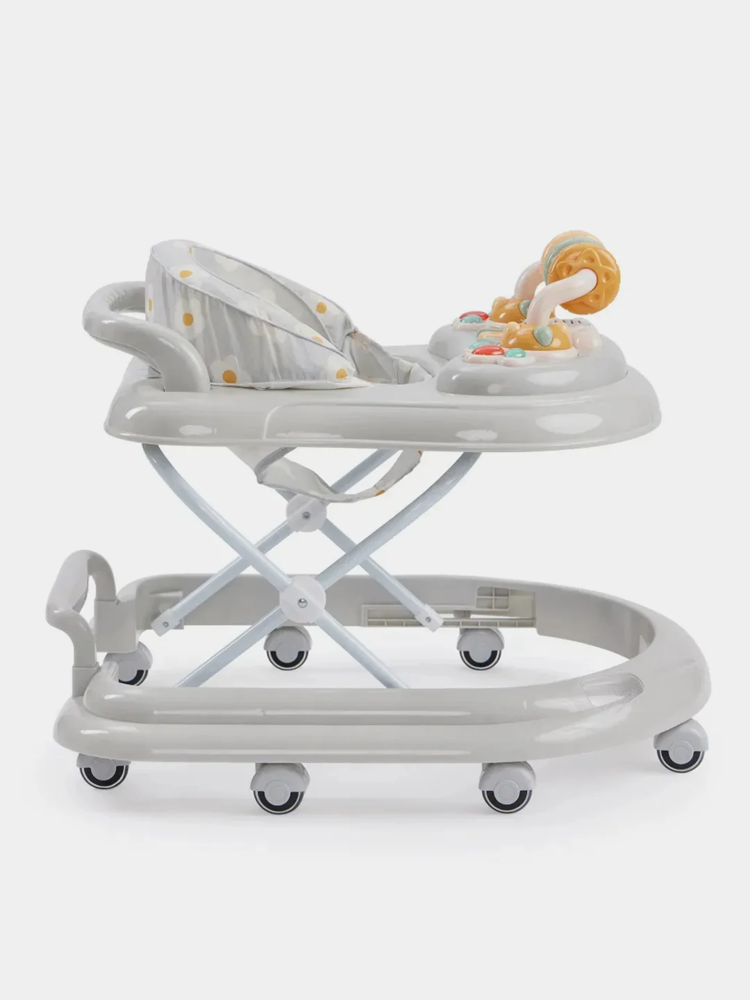 Ходунки Happy Baby SMILEY V2, серый