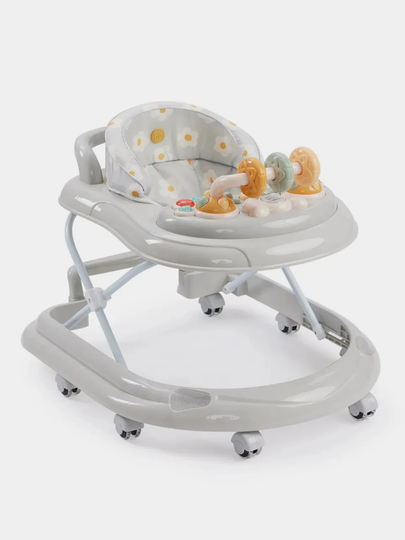 Ходунки Happy Baby SMILEY V2, серый