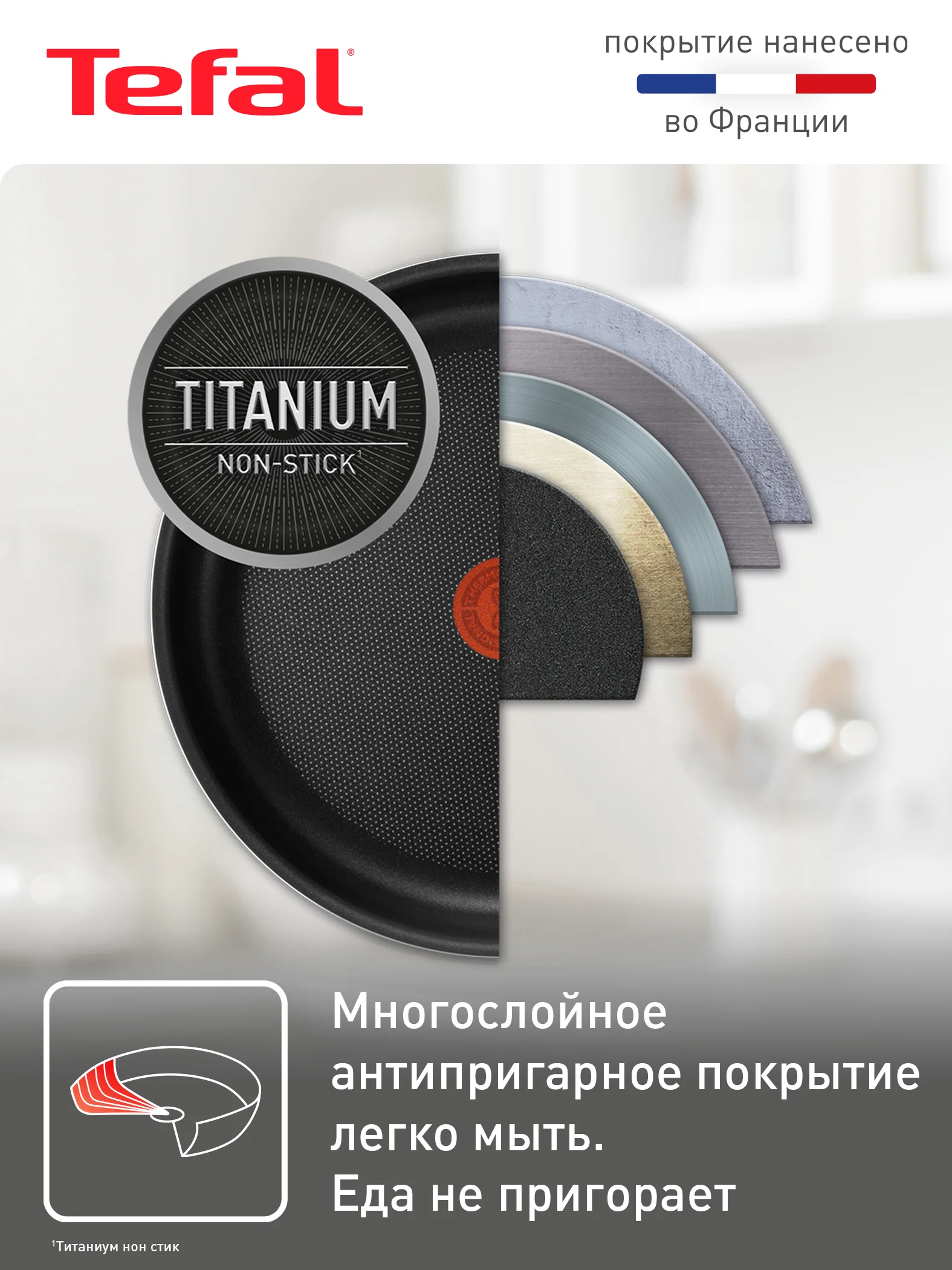 Набор посуды со съемной ручкой Tefal Ingenio Black 04238830, 3 предмета