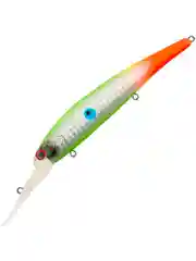 Лайм воблер для троллинга TsuYoki Soloist 120F 20гр., 12см., бандит с заглублением до 8м