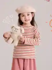 Бордовый лонгслив детский, в полоску, для девочки и мальчика, кофта детская, свитшот