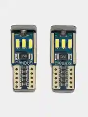 Светодиодные габаритные LED лампы, 2 шт/уп, T10 W5W 12V