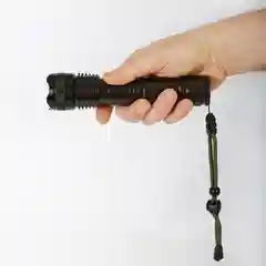 Черный светодиодный аккумуляторный с 5 режимами USB фонарь GLANZEN UFL-1700-X80P50