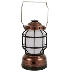 Бронзовый декоративный кемпинговый аккумуляторный USB ретро фонарь GLANZEN CFL-0200-2021HC 2 режима