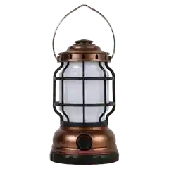 Бронзовый декоративный кемпинговый аккумуляторный USB ретро фонарь Glanzen CFL-0180-2021Н 2 режима