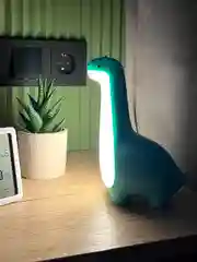 Синий светодиодный диммируемый детский ночник динозавр RPD-0001-dino-blue с функцией авто