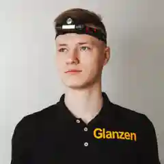 Черный светодиодный налобный аккумуляторный с 3 режимами USB фонарь GLANZEN UFL-0300-101 фонарик