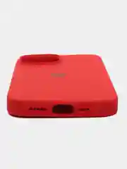 Красный чехол силиконовый Silicone Case iPhone 15 / 15 Plus / 15 Pro / 15 Pro Max, закрытый низ