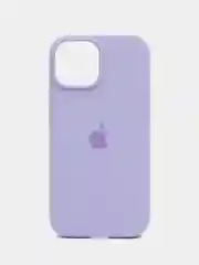 Лавандовый чехол силиконовый Silicone Case iPhone 15 / 15 Plus / 15 Pro / 15 Pro Max, закрытый низ