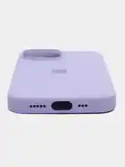 Лавандовый чехол силиконовый Silicone Case iPhone 15 / 15 Plus / 15 Pro / 15 Pro Max, закрытый низ