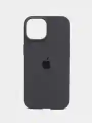 Тёмно-серый чехол силиконовый Silicone Case iPhone 15 / 15 Plus / 15 Pro / 15 Pro Max, закрытый низ