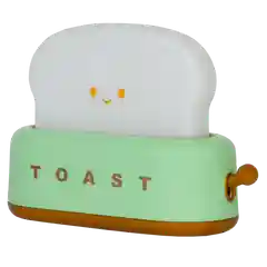 Зеленый светодиодный диммируемый детский ночник тостер GLANZEN RPD-0001-toaster-green