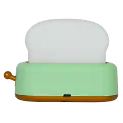 Зеленый светодиодный диммируемый детский ночник тостер GLANZEN RPD-0001-toaster-green