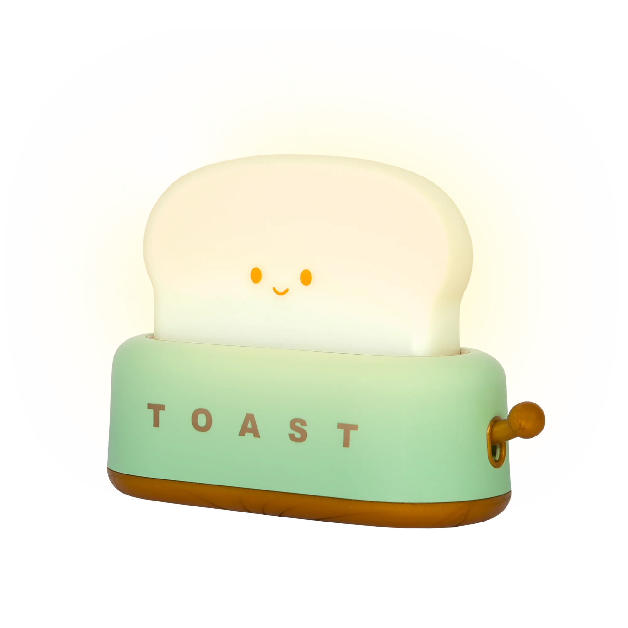 Зеленый светодиодный диммируемый детский ночник тостер GLANZEN RPD-0001-toaster-green