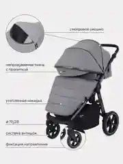Серый коляска детская RANT CASPIA 2.0