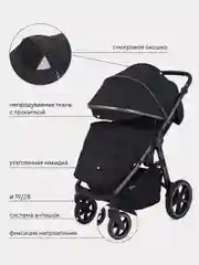 Черный коляска детская RANT CASPIA 2.0