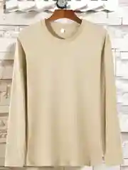 Бежевый лонгслив женский, мужской, тельняшка, кофта