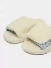 Белый тапочки домашние открытые на липучке женские (37-42)