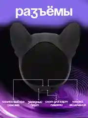 Угольный беспроводная портативная колонка "Бульдог", "Французский бульдог", динамик, колонка блютуз