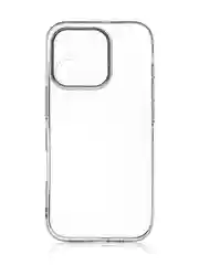 Прозрачный чехол для iPhone 16, Pro, Max, Plus силиконовый BROSCORP прозрачный с защитой камер