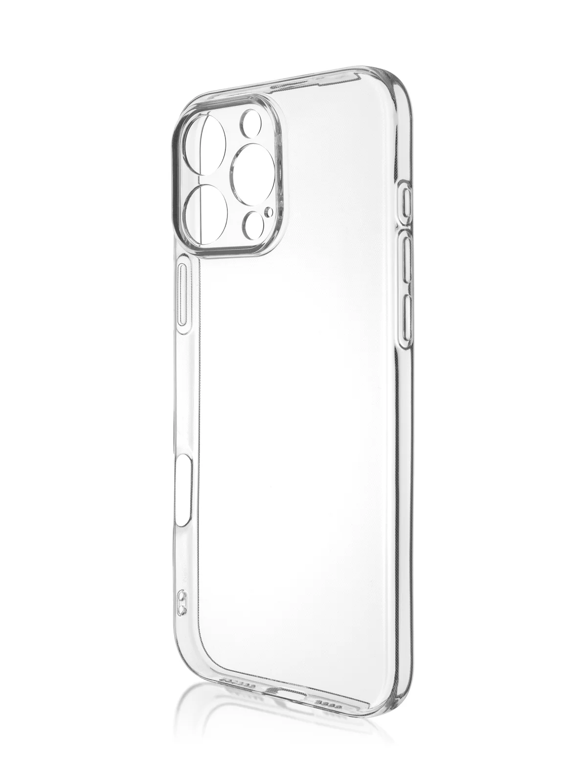 Прозрачный чехол для iPhone 16, Pro, Max, Plus силиконовый BROSCORP прозрачный с защитой камер