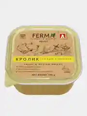 Влажный корм для собак Ferma, кролик с курицей и яблоками, 150 г*11шт