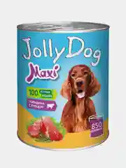 Влажный корм для собак Зоогурман Jolly Dog, говядина с рубцом, 850 г