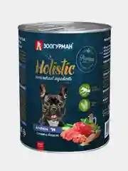 Влажный корм для собак Зоогурман "Holistic", ягнёнок с рисом и овощами, 350 г