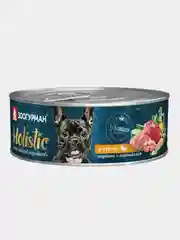 Влажный корм для собак "Holistic" С уткой, индейкой и картофелем ж/б 100г*24шт