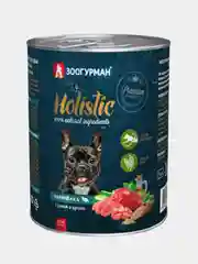 Влажный корм для собак Зоогурман "Holistic", перепёлка с рисом и цукини, 350 г