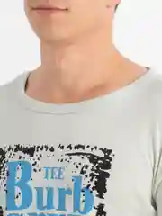 Мятный лонгслив мужской