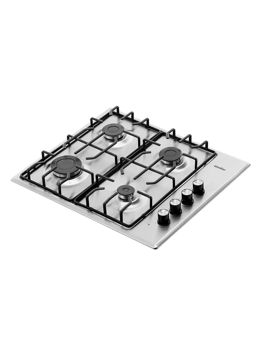 Серебряный газовая варочная поверхность Simfer H60Q40B412 H60Q40M412 H60Q40W412 авторозжиг
