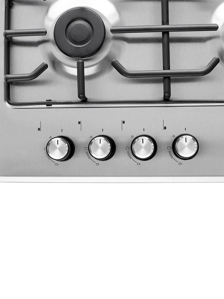 Серебряный газовая варочная поверхность Simfer H60Q40B412 H60Q40M412 H60Q40W412 авторозжиг