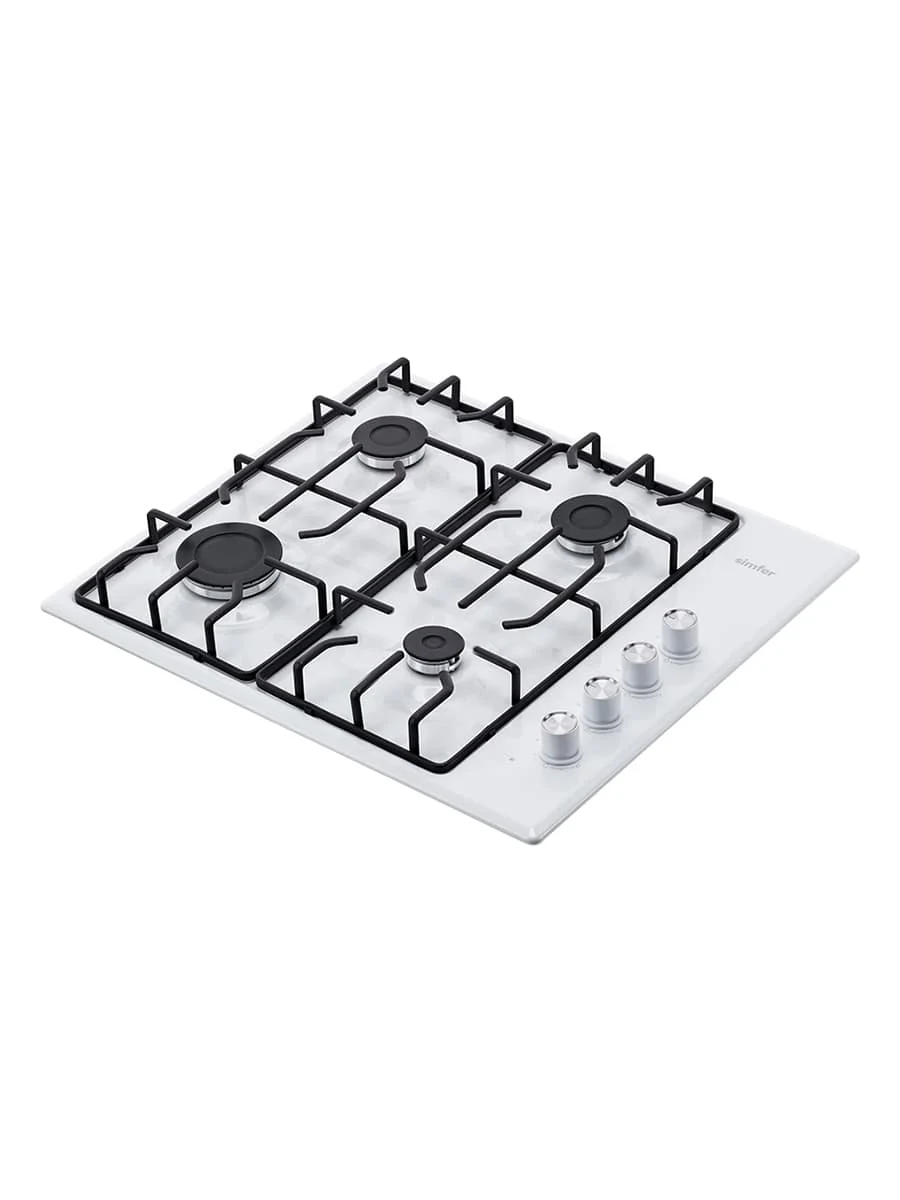 Белый газовая варочная поверхность Simfer H60Q40B412 H60Q40M412 H60Q40W412 авторозжиг