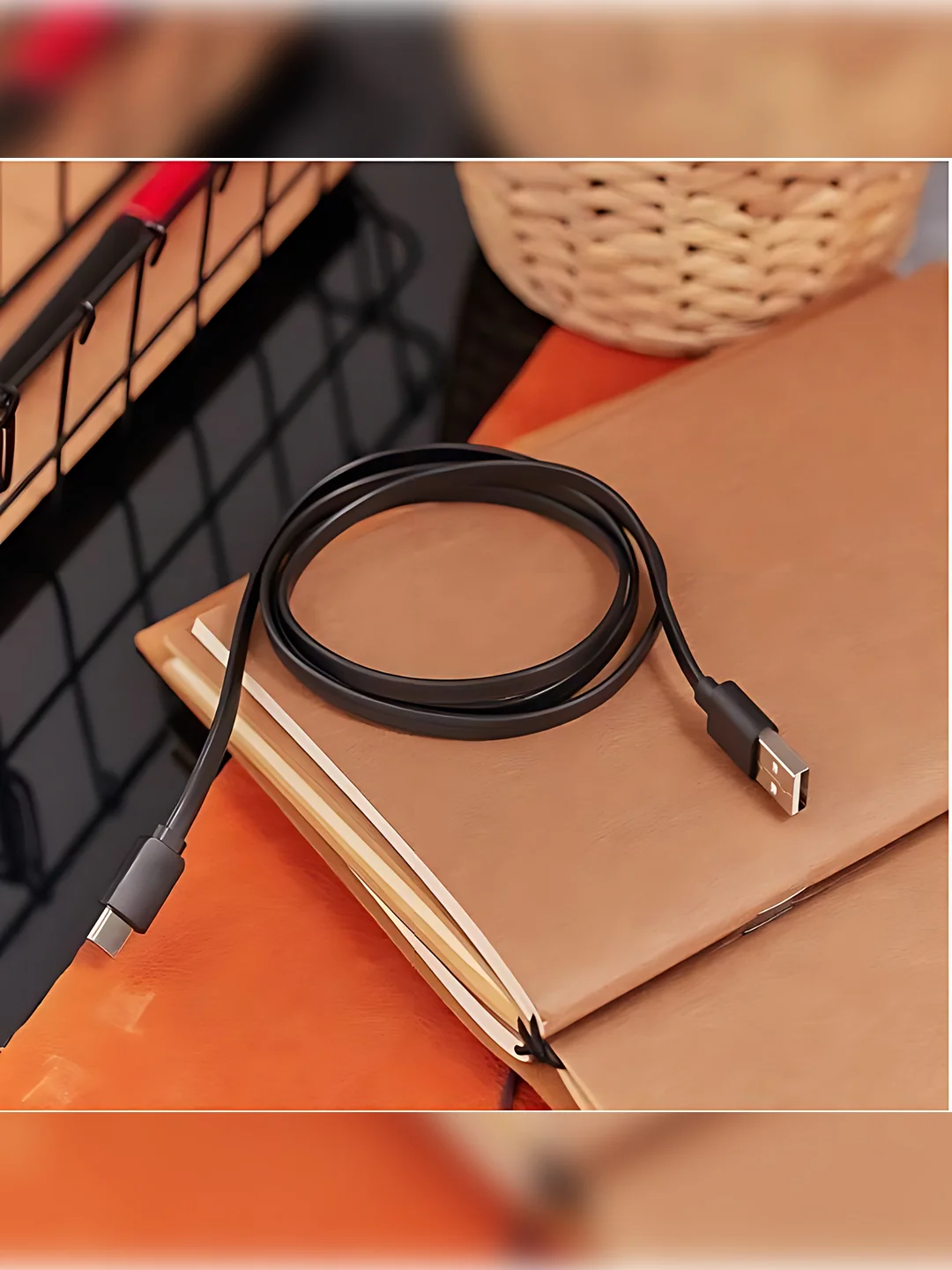 Кабель с быстрой зарядкой Type-C, iPhone, 3A Avimax, USB3.0, хомут на липучке