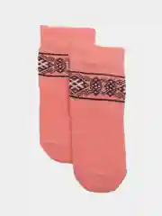 Коралловый детские хлопковые носки махрового переплетения по следу и гладкого шва на мыске