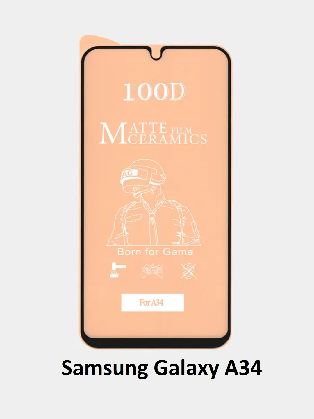 Защитное стекло Samsung A54, A24, A34, A12, A13, A14, A22, A32, A10,A02,A03 матовое гибкое