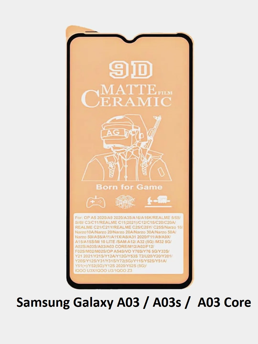 Защитное стекло Samsung A54, A24, A34, A12, A13, A14, A22, A32, A10,A02,A03 матовое гибкое