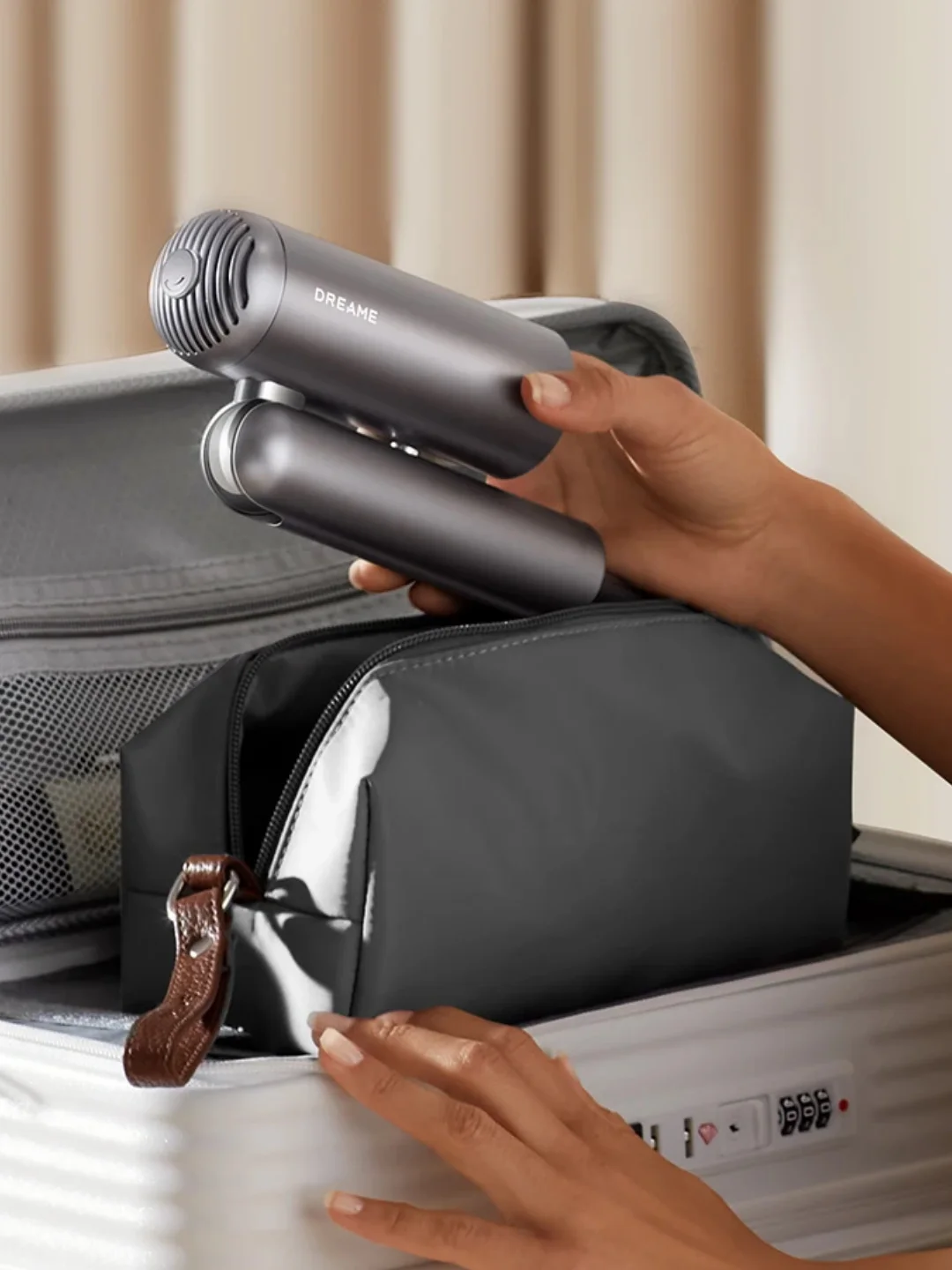 Фен для волос Dreame Pocket High-speed Hair Dryer Titanium AHD51, 2 насадки