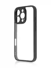 Прозрачный чехол для iPhone 16 Pro пластиковый с силиконом ROSCO противоударный, с защитой камер