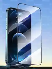 Черный защитное стекло 9D для iPhone 16 (Айфон 16)