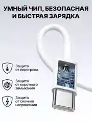 Белый зарядное устройство для iPhone 15, 20W