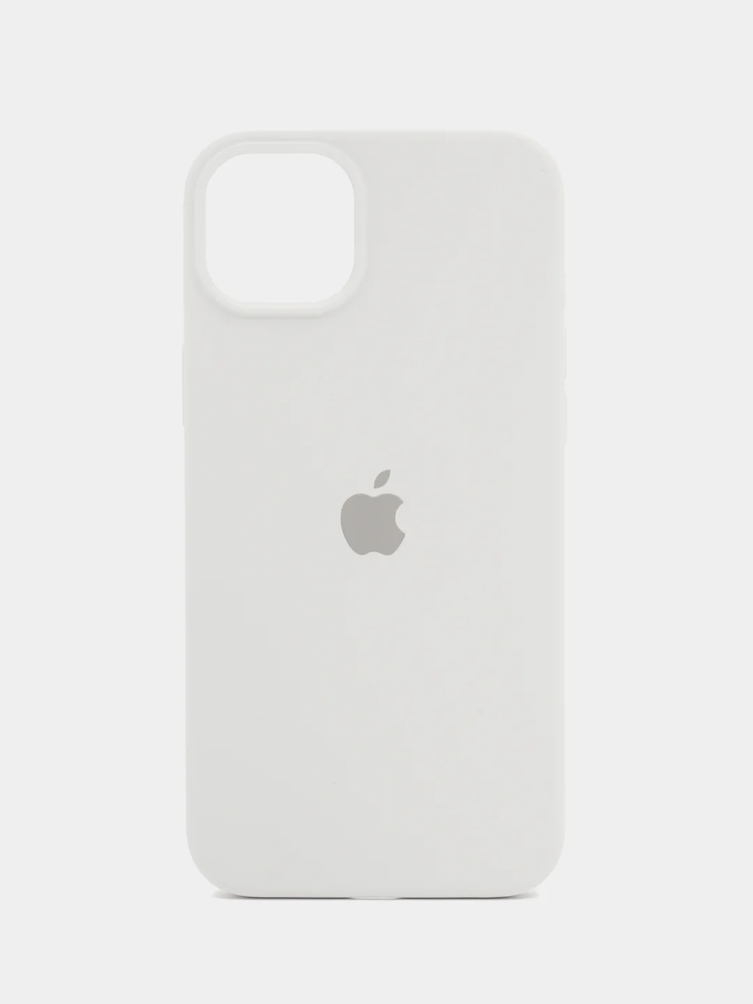 Белый чехол силиконовый Silicone Case iPhone 14 / 14 Plus / 14 Pro / 14 Pro Max, закрытый низ