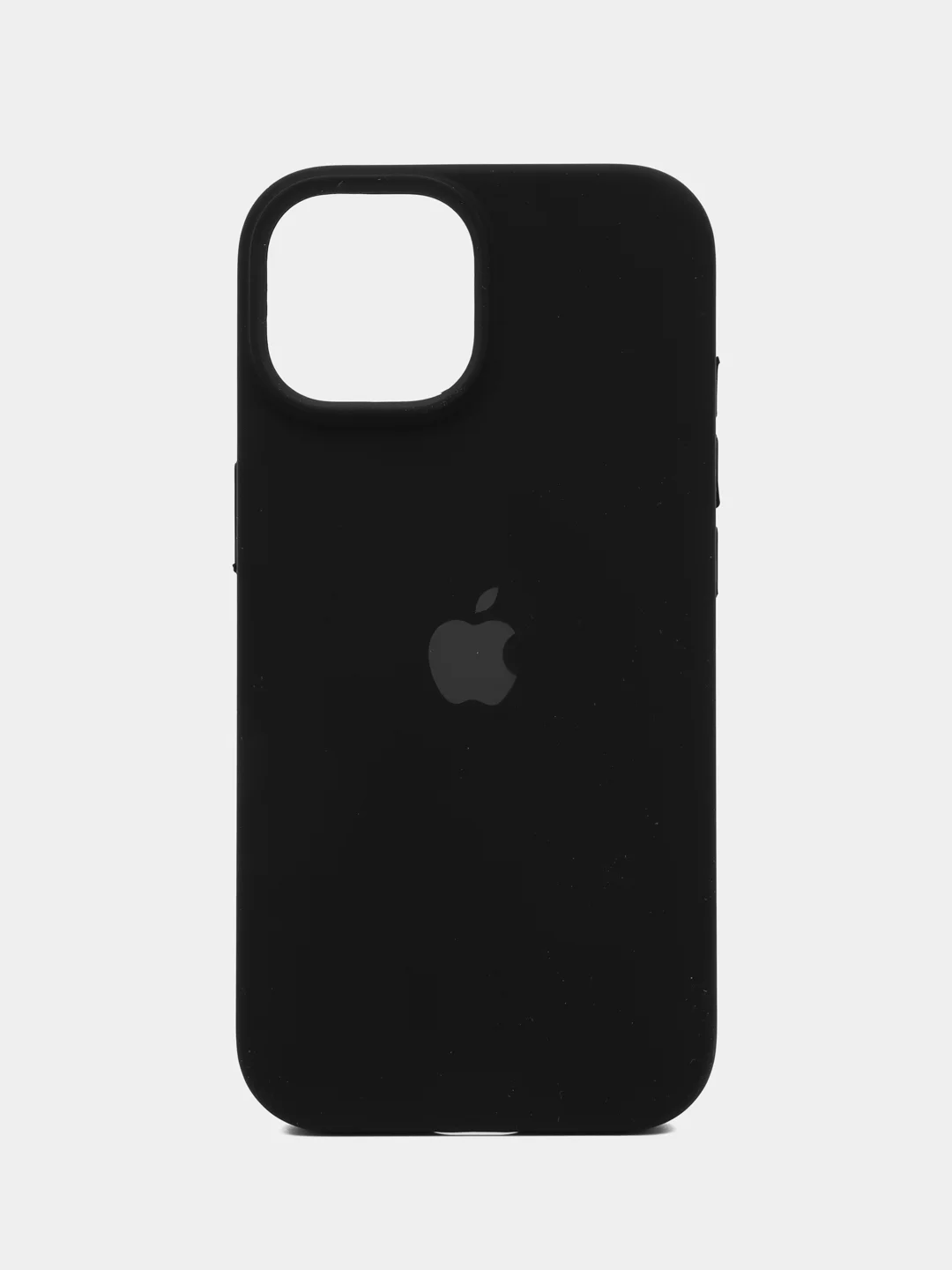 Черный чехол силиконовый Silicone Case iPhone 15 / 15 Plus / 15 Pro / 15 Pro Max, закрытый низ