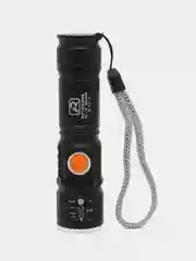 Фонарь ручной  карманный светодиодный, фонарик аккумуляторный с USB зарядкой от сети