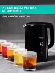 Электрический чайник Timberk T-EK21S01, 2200Вт, 1.5 л, черный