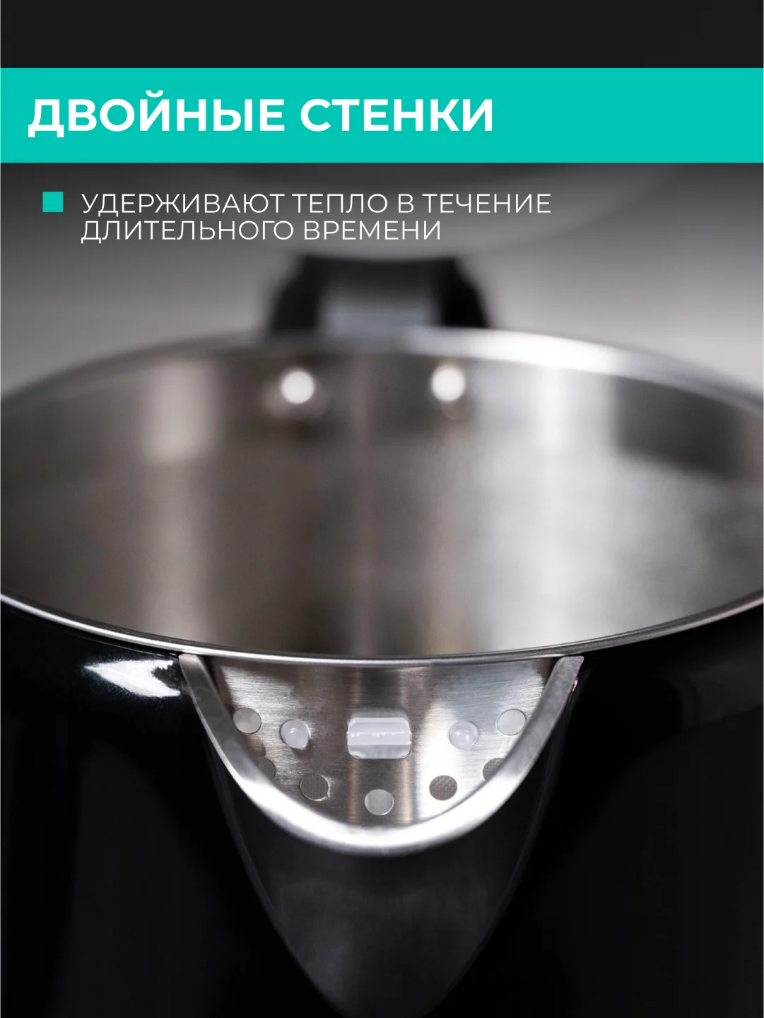 Электрический чайник Timberk T-EK21S01, 2200Вт, 1.5 л, черный