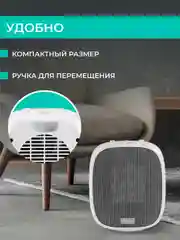 Тепловентилятор Timberk T-FH1500-H10MC, 1500Вт, белый