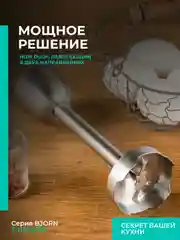 Блендер погружной Timberk T-HB42F10, 1800Вт, черный