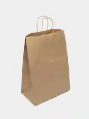 Пакет бумажный крафт 90 г/м, круглая ручка 24 х 14 х 33,5 см